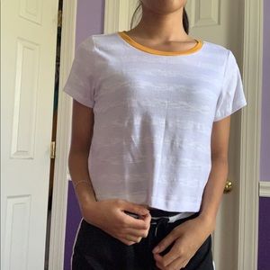 stripe cropped top